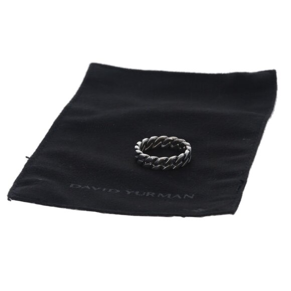 David Yurman Curb Chain 6mm band Men's Ring - Sterling Silver 925 SZ 10 Band - Picture 6 of 6